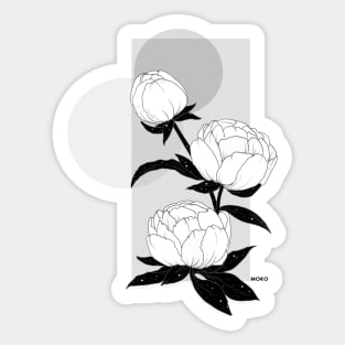 Grandma's peonies Sticker